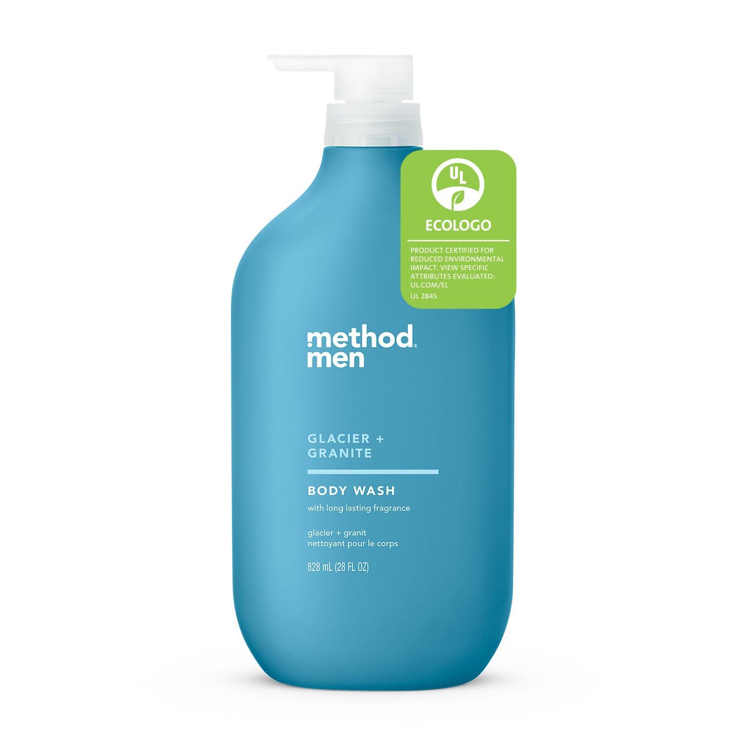 Method Method Men Body Wash, Glacier + Granite, Paraben and Phthalate Free, 28 FL Oz (Pack of 1)