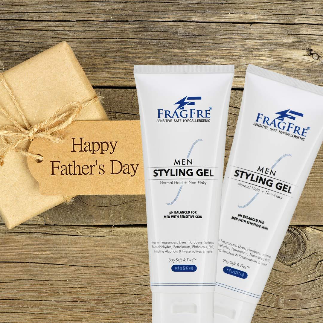 FRAGFRE FRAGFRE Men\'s Firm Hold Hair Gel for Aggressive Styles - Paraben-Free Hypoallergenic Formula for Sensitive Skin, No Irritations - 8 oz