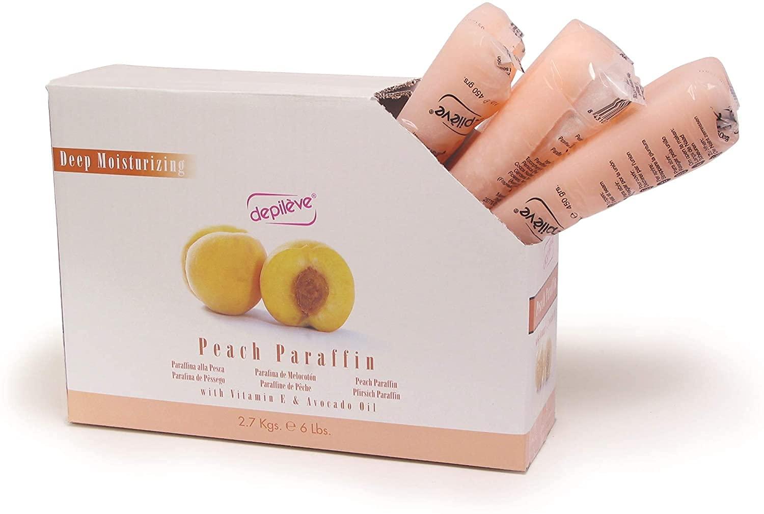 Depileve Depileve Peach Scented Paraffin Wax - Refill for Paraffin Wax Dip - 6 lbs.