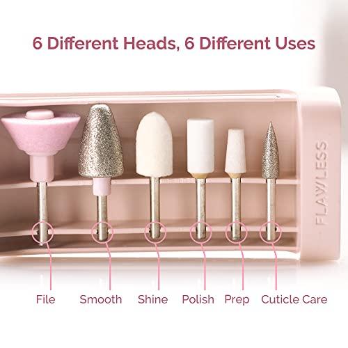 Finishing Touch Finishing Touch Flawless Salon Nails Kit, Electronic Nail File and Full Manicure and Pedicure Tool with Finishing Touch Flawless Pedi Electronic Tool File and Callus Remover, Pedicure