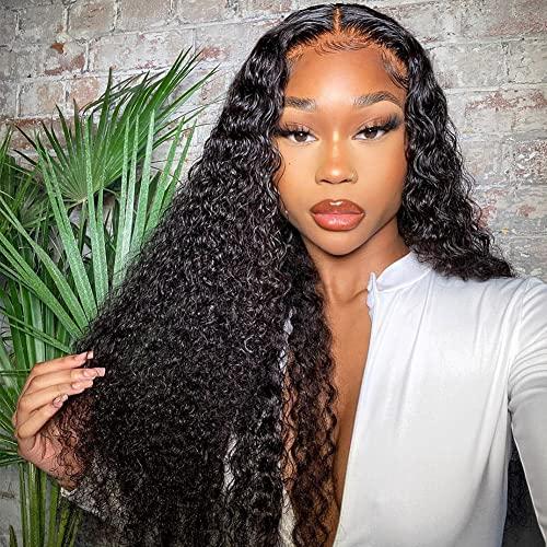 Ali Pearl Hair Wig Curly 13x4 Lace Front Wigs Human Hair Pre Plucked For Black Women Brazilian Virgin Lace Wig Long Curly Glueless Lace Frontal Wigs Natural Hairline 180 Density 22inch