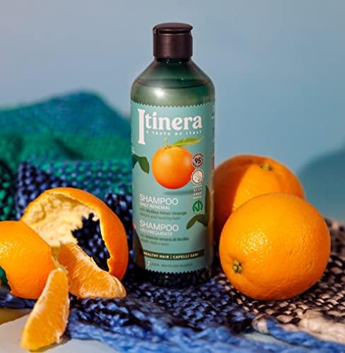 ITÍNERA ITNERA Itinera Daily Renewal Shampoo with Sicilian Bitter Orange (12.51 fl oz) - for Vibrant and Healthy Hair - Vegan Friendly - 95% Natural Origin Ingredients
