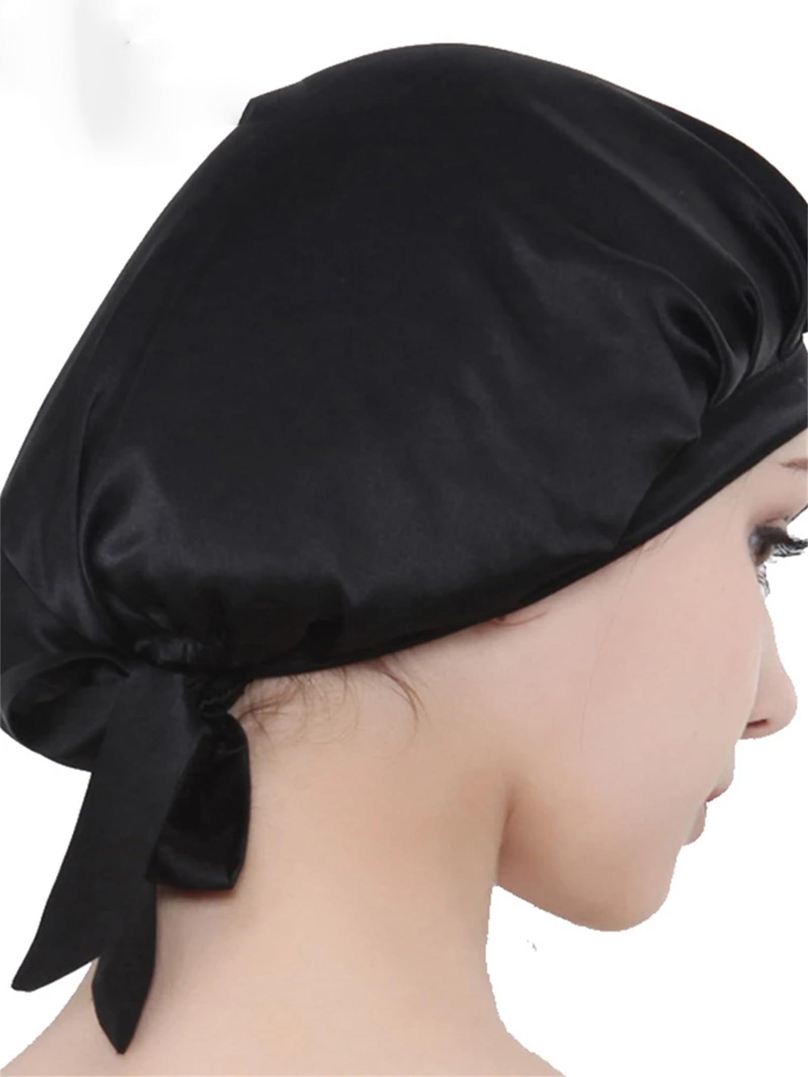 Generic Women\'s Nightcap Hair Care Natural 19 Mom Silk Nightcap Band