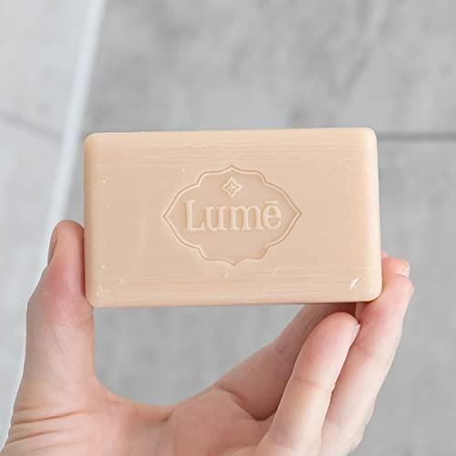 Lume Lume Triple Milled Soap - Rich Moisture & Gentle Cleansing - Paraben Free, Phthalate Free, Skin Safe - 5 ounce (Lavender Sage)