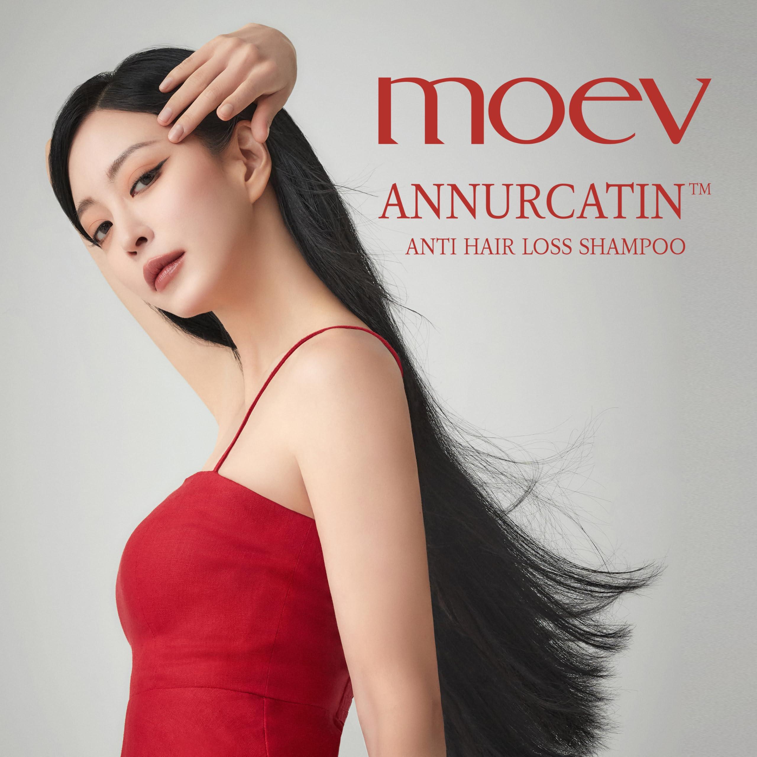 MOEV MOEV ANNURCATIN Shampoo, Biotin Hair Growth Volumizer Korean Anti Hair Loss Shampoo for Women, Build Lift, Natural Sulfate and Paraben-Free Apple Fresh Cleanser, Strengthens Weak Hair 10.14 fl.oz.