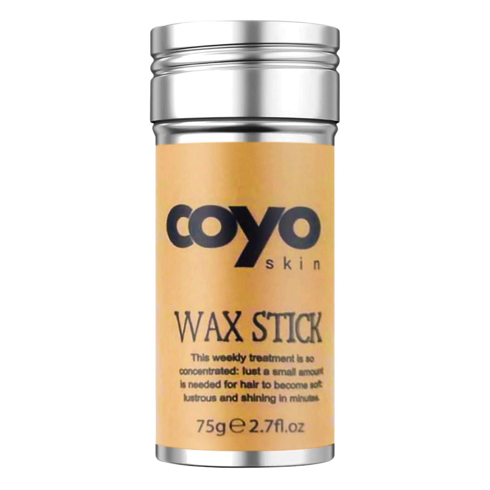 COYOSKIN COYOSKIN Hair Wax Stick - Styling Wax Stick - Long Lasting Waterproof - Hair Wax Stick for Wigs - Strong Hold Non-greasy Styling Hair Pomade Stick - For Fly away Hair, Adding volume or Defining curls