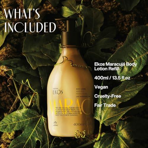 natura natura - Ekos Maracuj Relieving Body Lotion Refill - Calming Lotion - 24 Hours of Hydration - Essential Fatty Acids - Vegan Skin Care - Self Care & Body Care - 13.5 fl oz (400ml)