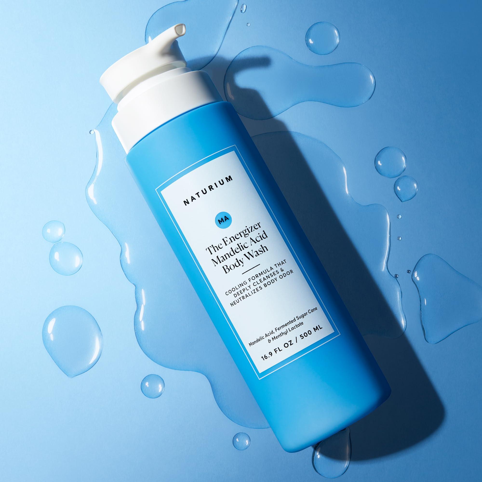 Naturium Naturium The Energizer Body Wash, Cooling & Refreshing Formula with Mandelic Acid, Deeply Cleanses & Neutralizes Body Odor, 16.9 oz