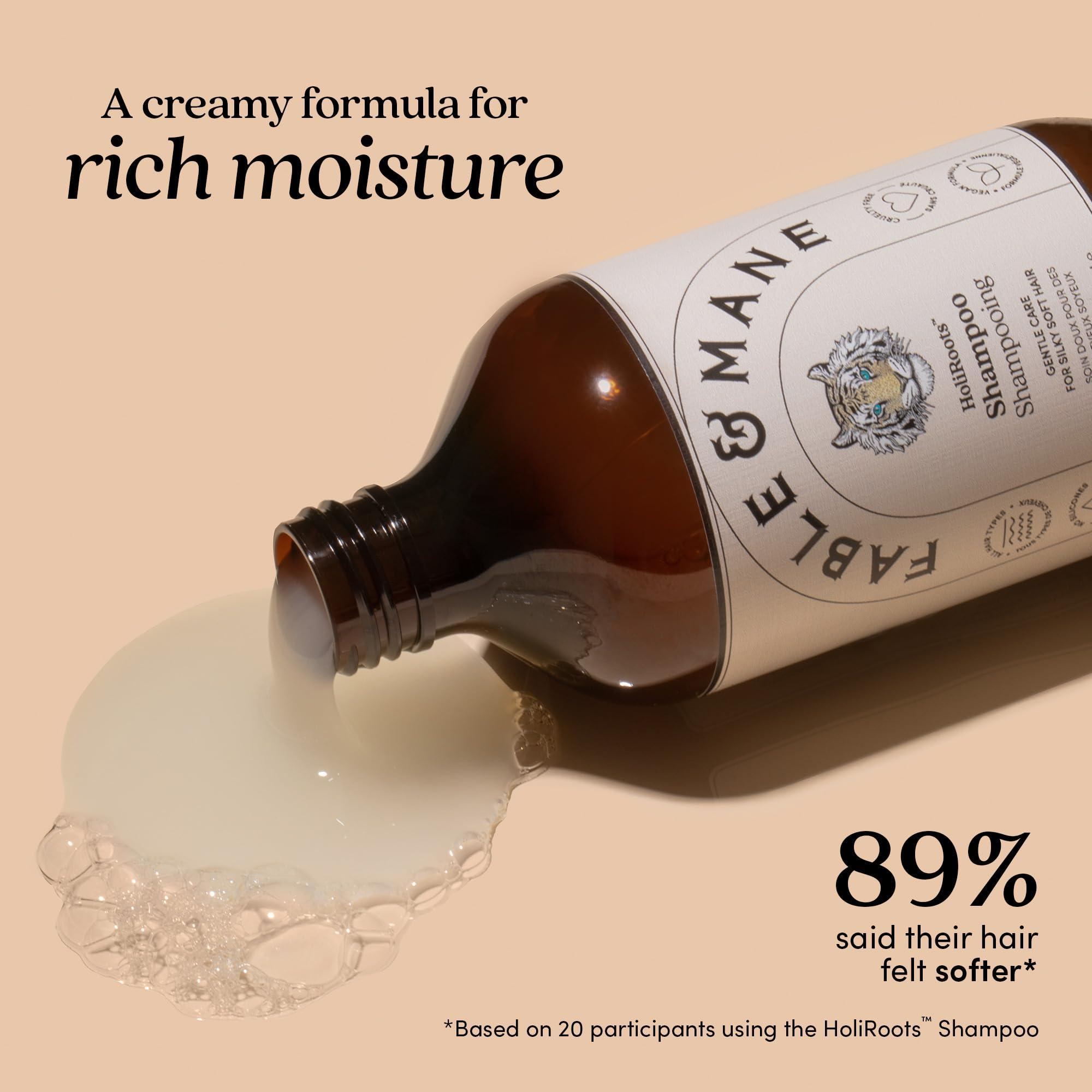 Fable & Mane Fable & Mane Hydrating Shampoo, Moisturises and Cleanses Dry, Damaged Hair with Aloe Vera and Coconut Oil. For Medium to Thick Hair Types