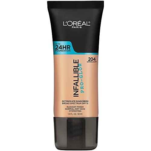 L'Oréal Paris L'Oreal Paris Makeup Infallible Up to 24HR Pro-Glow Foundation, 204 Natural Buff, 1 fl; oz.