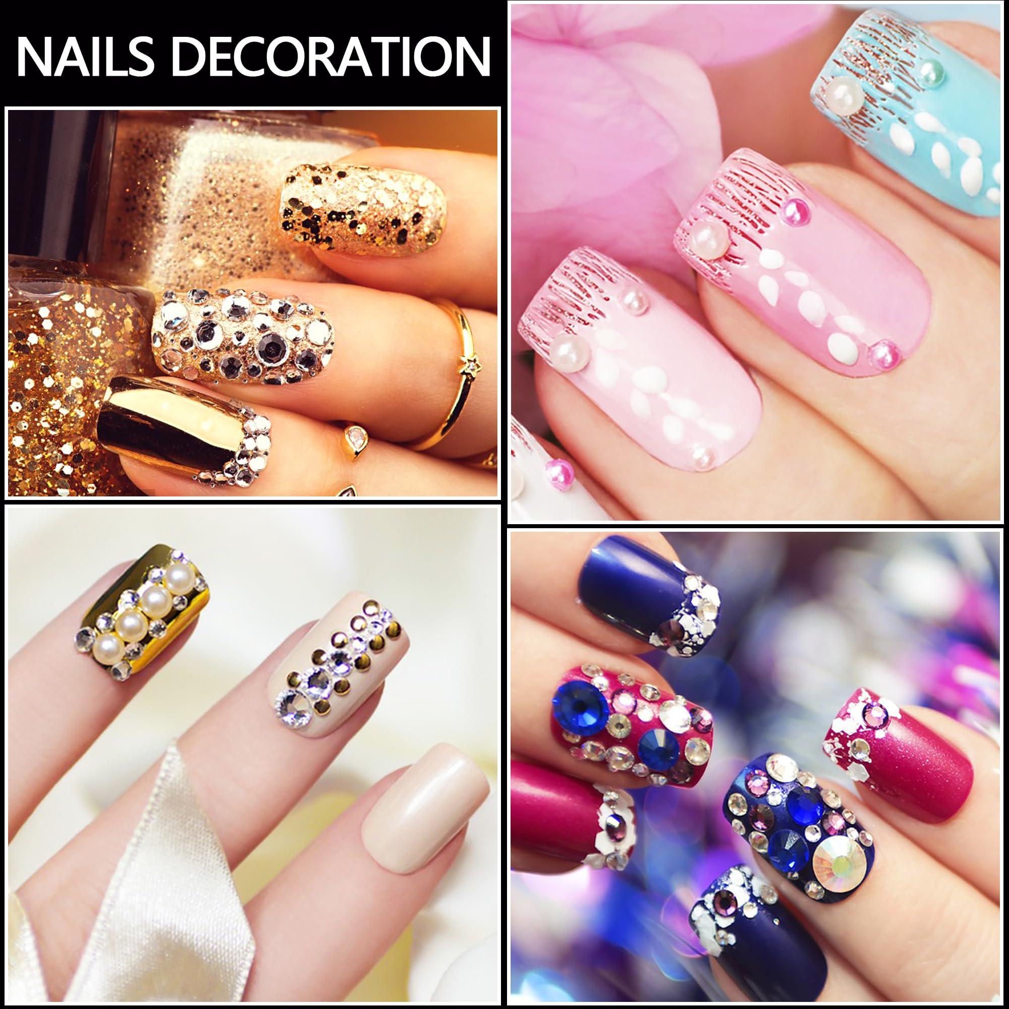 NIACONN NIACONN Face Jewels Gems Stick On, (10 Sheets/10 Colors/1280 Particles) Self Adhesive Rhinestone Hair Gems Stickers for Makeup & DIY - Star and Moon Styling