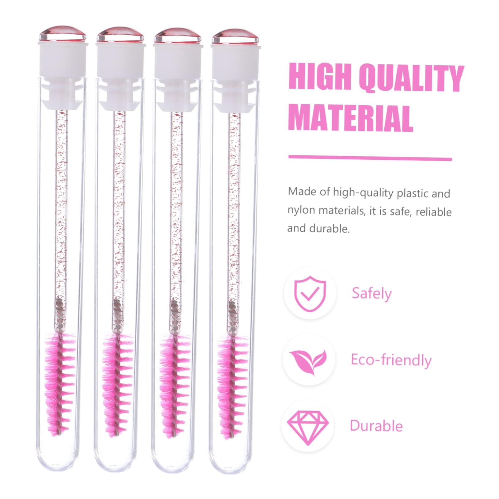 Baluue Baluue Mascara Brush Tube Eyelash Mascara Wands 10pcs Plastic Brush Wands for Travel Makeup