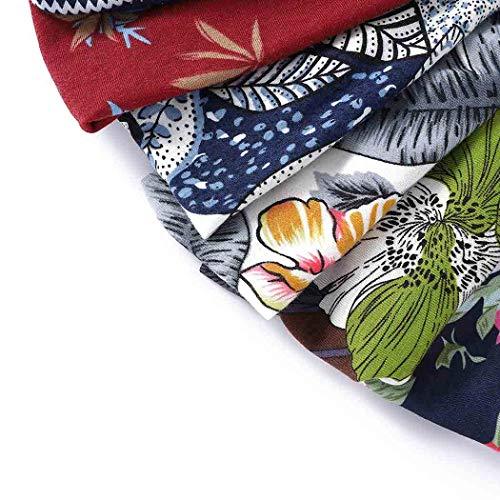 Bohend Bohend 8 Pack Boho Headbands Wide Flower Hair Band Boho Bandeau Stretchy Athletic Daily Use Hair Accessories for Women and Girls (I)