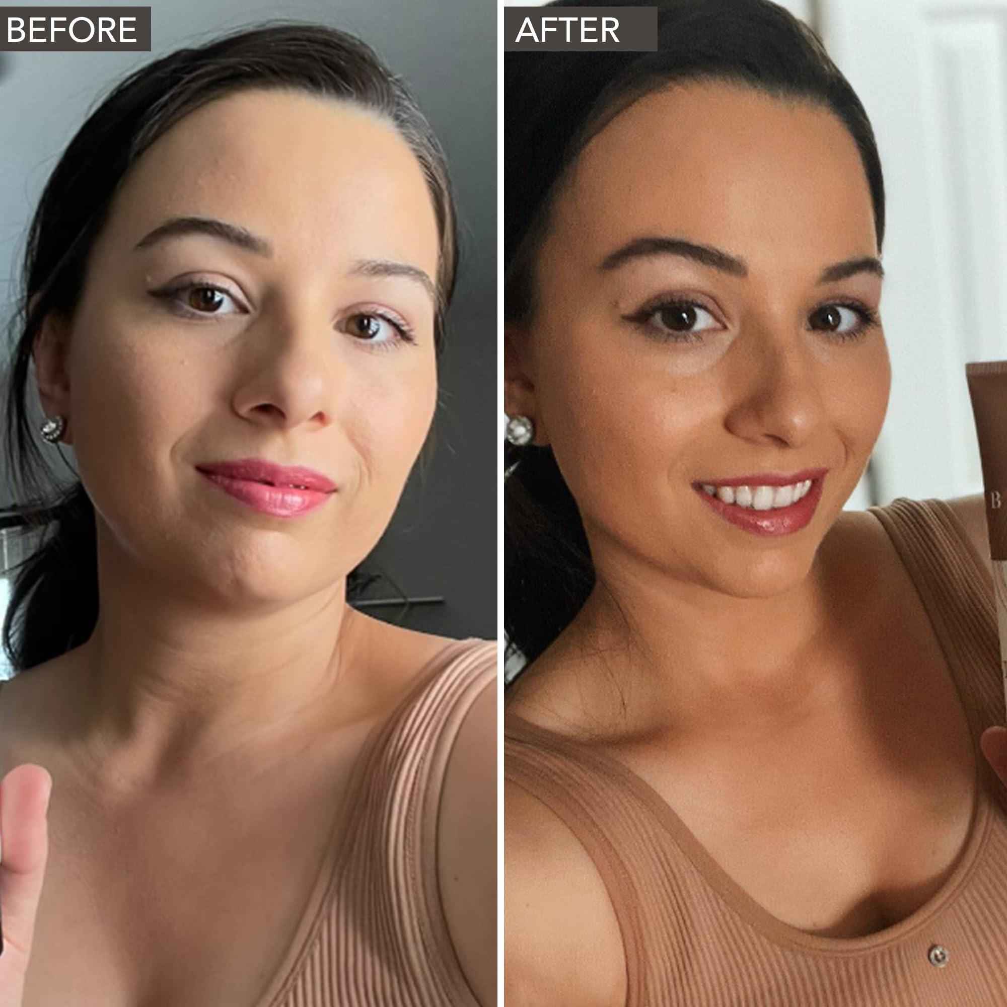 Beauty by Earth USA Made with Natural & Organic Ingredients Face Tanner - Face Self Tanning Lotion, Non Toxic Self Tanner for Face, Gradual Tan Lotion, Sunless Moisturizer for Fake Tan for Women & Men