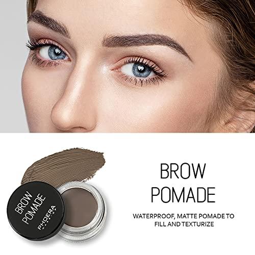 Anglicolor Eyebrow Pomade,Gel Professional Makeup Eyebrow Color,Matte Waterproof Brow Pomade For Long-Lasting Results,Vegan, Cruelty-Free Eyebrow Color that Fills and Shapes Brows(4#Auburn)