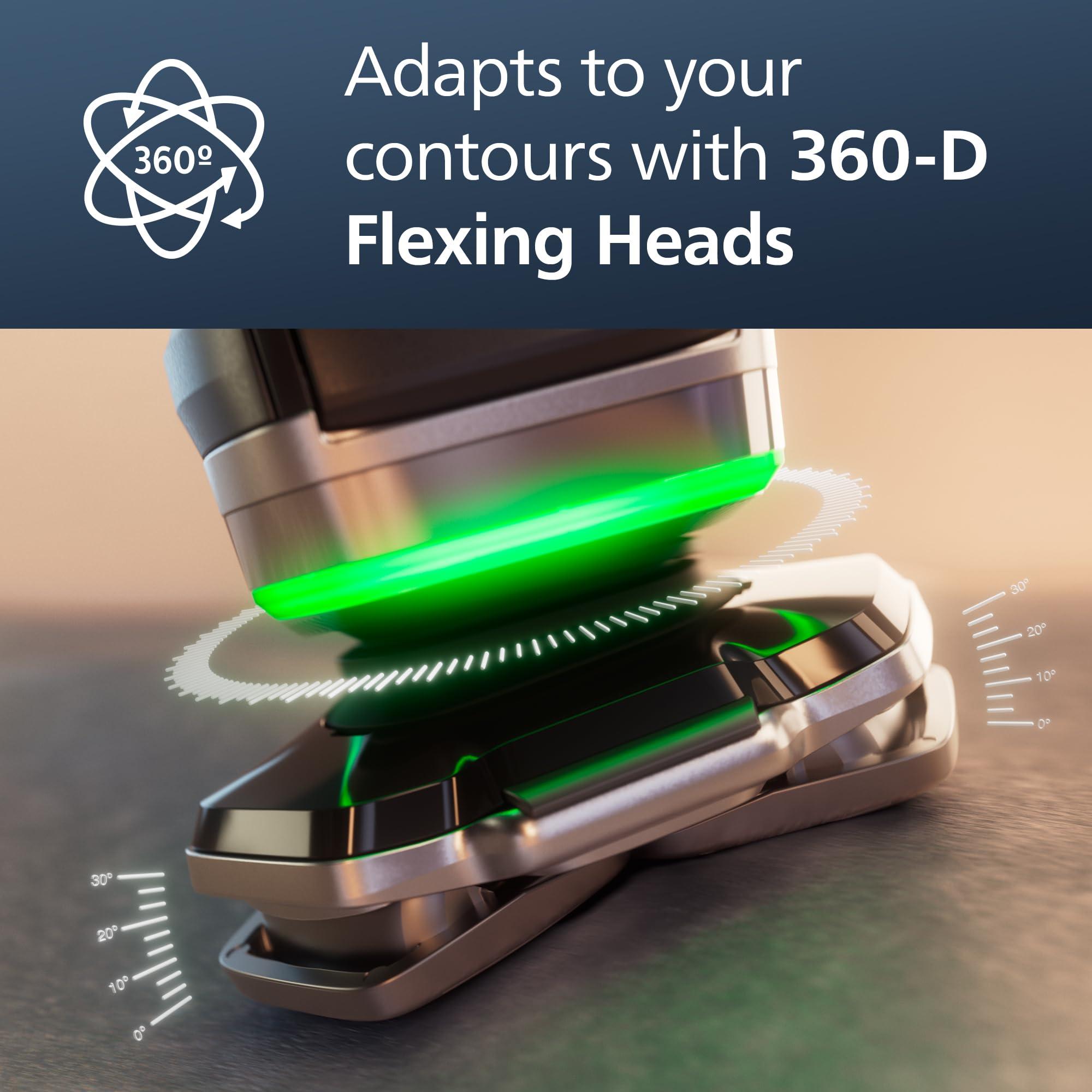 Philips Norelco Philips Norelco Shaver Series 9000, Wet and Dry Electric Shaver, with Lift & Cut Shaving System and SenseIQ Technology, Pop-up Trimmer, Cleaning Pod, Charging Stand and Travel Case, Model S9987/85