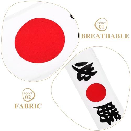 Gadpiparty Gadpiparty 2pcs Sushi Hair Ties Headband Decor Japanese Chef Costume Head Band Samurai Hat Chef Accessory Karate Supply Chef Supply Karate Head Strap Kimono Cooking Fitness Fabric