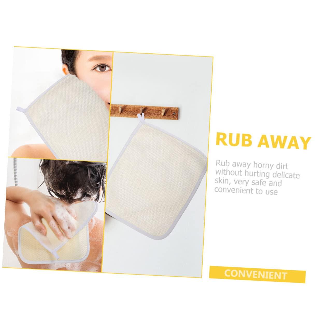 minkissy minkissy 2sets Japanese Towels Bath Exfoliating Massage Back Towel Exfoliating Washcloth Long Body Scrubbing Towels Bathing Towel Bath Scrubbers Soft Sturdy 5pcs*2