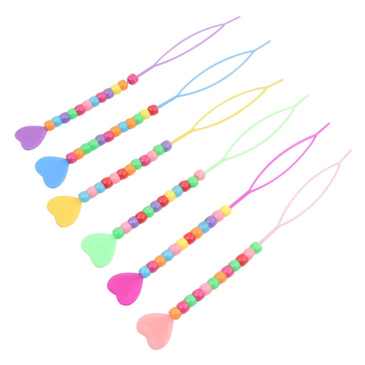 Baluue Baluue 36 Pcs Hair Beader Hair Braiding Beads Hair Braid Needle Ponytail Braids Ponytail Maker Tool Ponytail Loop Tool Dreadlock Accessories Kid Tools Hair Crimper Pull Hair Needle Curler