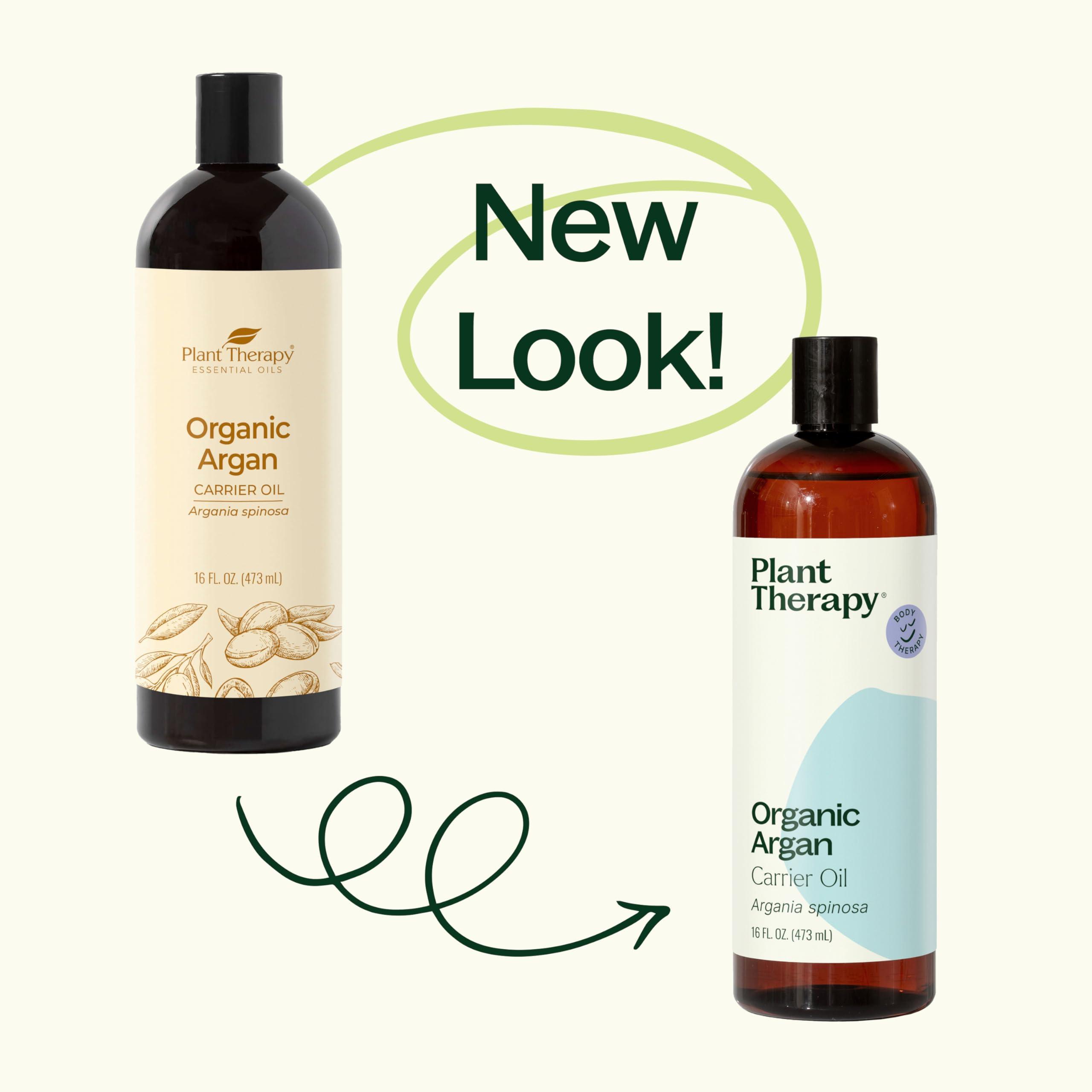 Plant Therapy Plant Therapy Organic Argan Oil, USDA Certified, First-Press, Virgin, for Face, Hair, Skin, Nails and Cuticles 16 oz