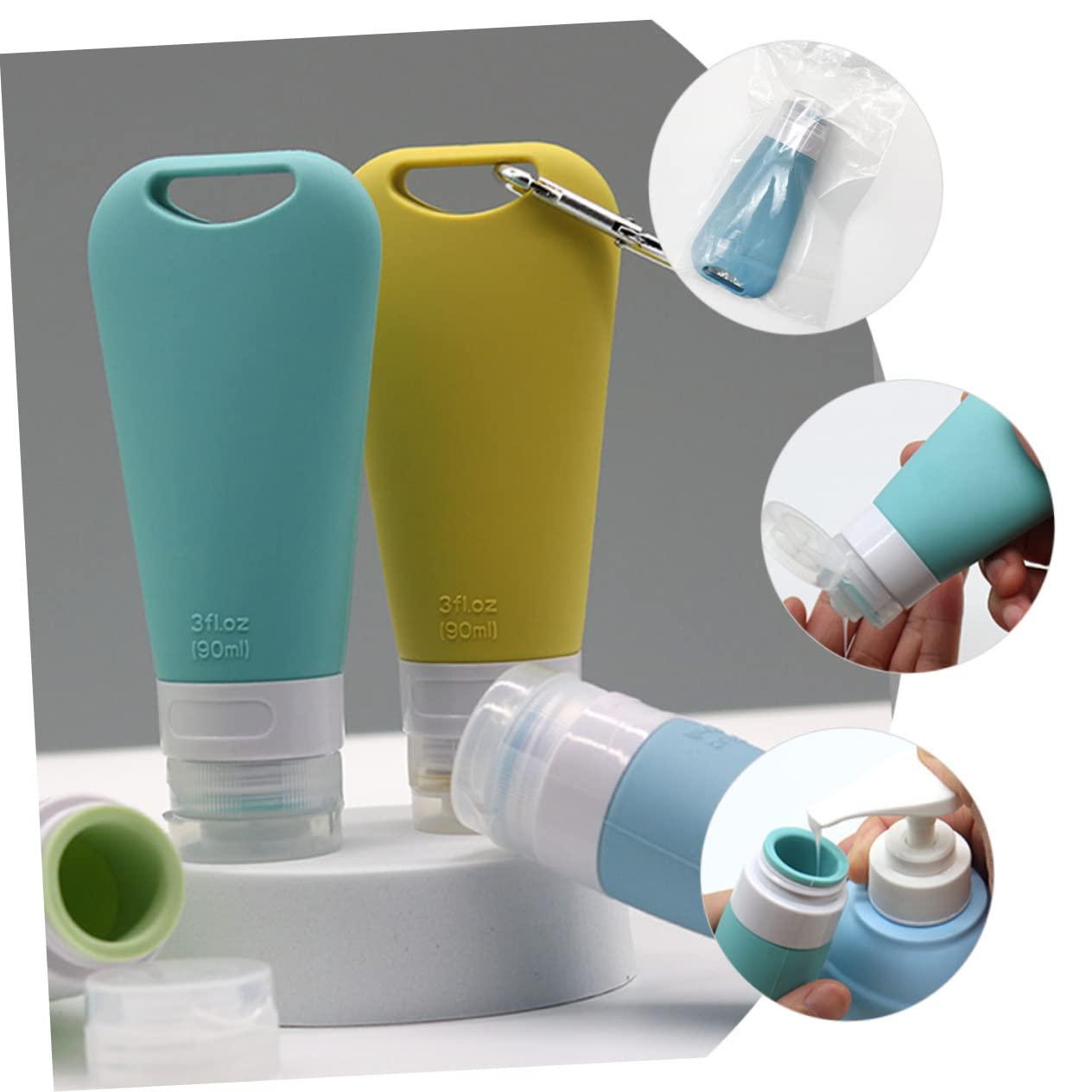 Luxshiny Luxshiny 2sets Bottle Travel Containers Travel Sub Packing Bottles Small Container Portable Hand Soap Toiletries Containers Small Liquid Containers Squeezable Travel Bottle 3pcs*2