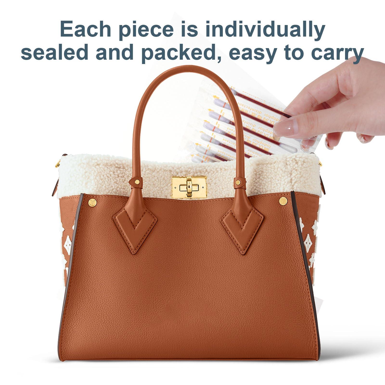 RSQAZQ Disposable Iodine Cotton Swabs, Individually Wrapped Medical Iodophor Swabsticks Bulk, Povidone Wound Iodine Qtips Cotton Buds First Aid Kits for Nasal Ears Bruise Care, Travel Outdoor (White 400)