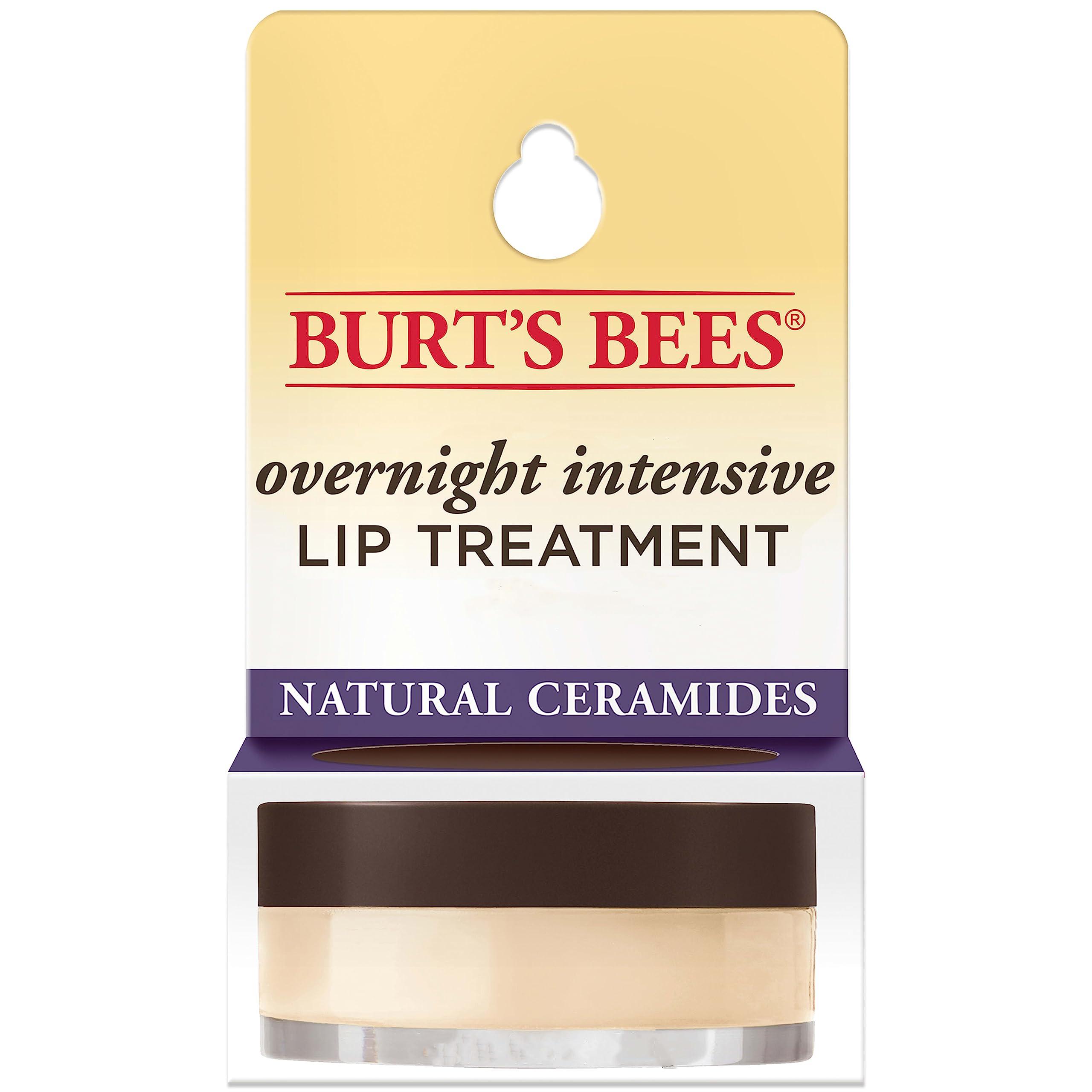 Burt\'s Bees Burt\'s Bees Overnight Intensive Lip Treatment, 0.25 oz - Moisturizing, Restorative & Lip Balm Stocking Stuffers, Moisturizing Lip Care Christmas Gifts