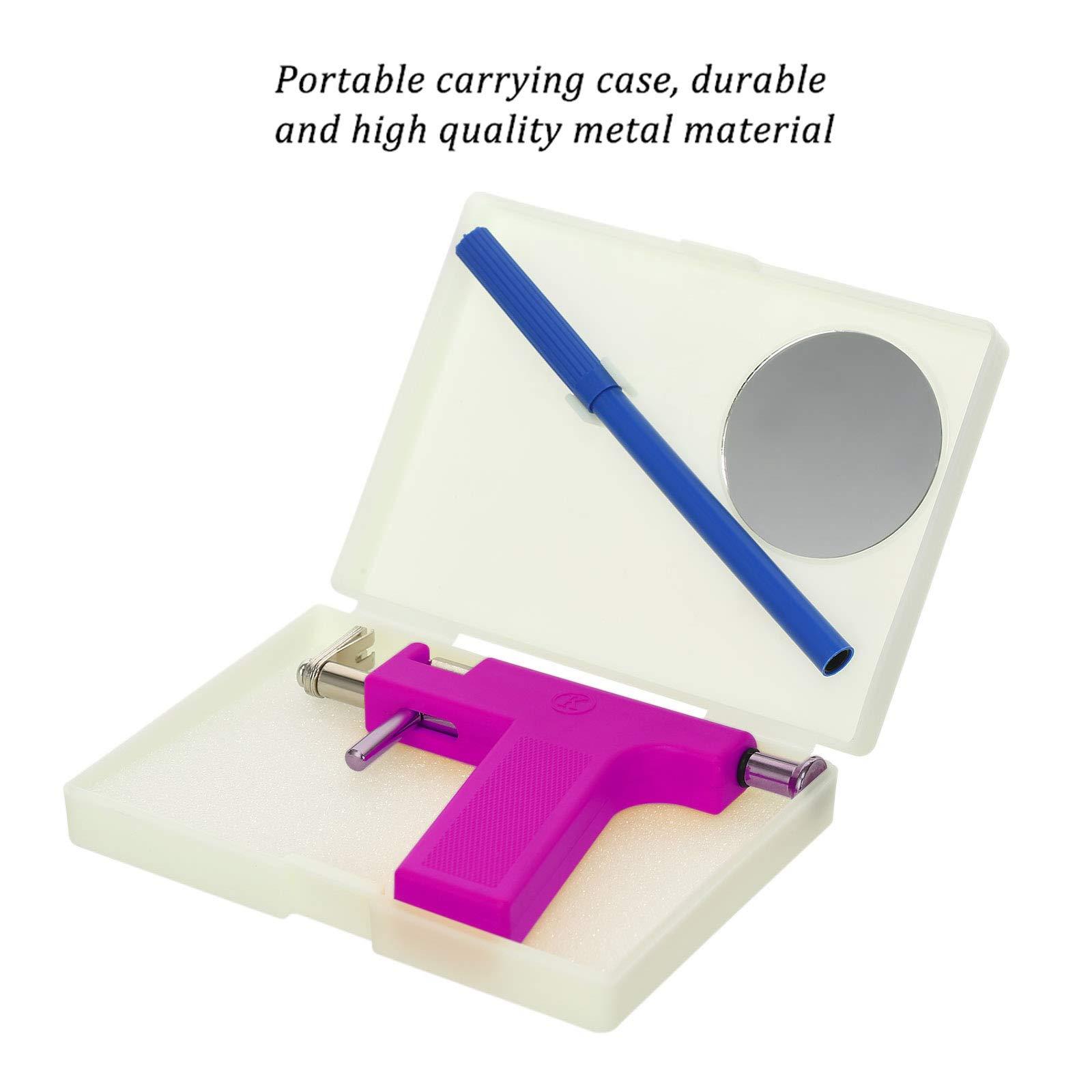 Anself Ear Piercing Gun Set Anself Ear Piercing Tool Kit Safety Lips Ear Nose Navel Body Piercing Gun Tools Set With 98pcs Earring Studs For Salon Home Pearcings Kits