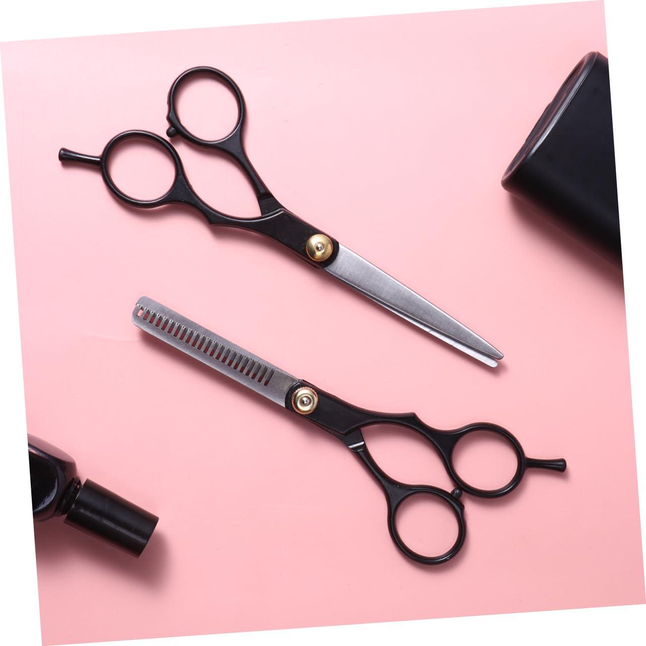 FRCOLOR FRCOLOR Barber Shears Set Hairdressing Scissors Teeth Straight Easy to Use for Salons and Personal Use