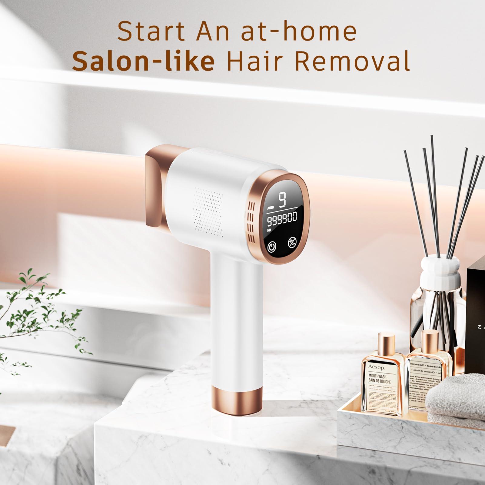 Aopvui Aopvui IPL Laser Hair Removal for Women and Men, 3-in-1 Upgraded Permanent Hair Removal Device, 999,900+ Flashes home lazer Hair Remover for Armpits Legs Arms Bikini