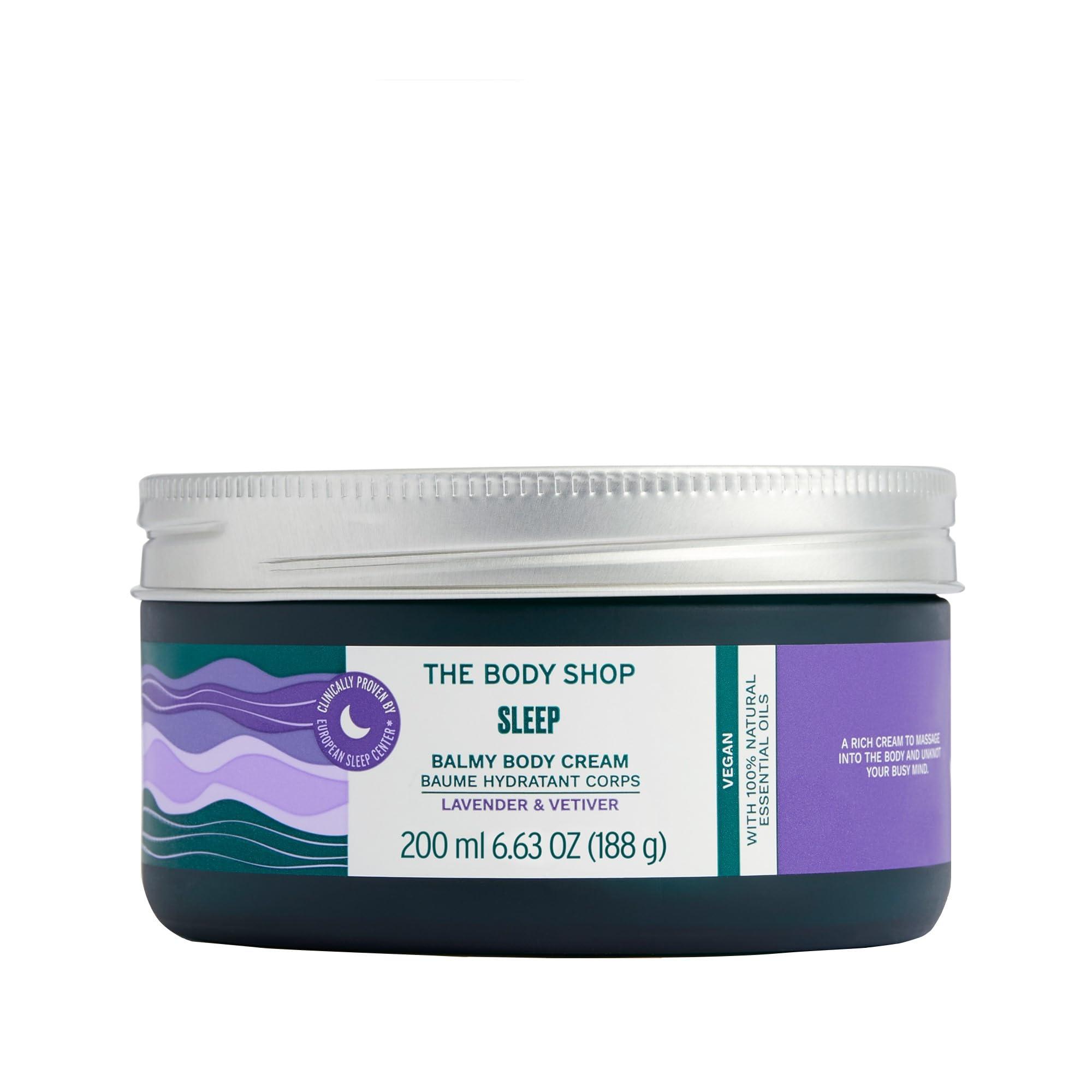 The Body Shop The Body Shop Sleep Balmy Body Cream, Lavender & Vetiver Body Moisturizer Preps You to Sleep Body Vegan 6.7oz