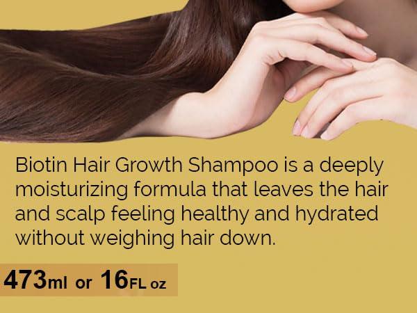Ammuri Ammuri Biotin Hair Growth Shampoo & Conditioner - DHT Blocker, Anti-Dandruff, Hair Loss & Hair Thickening Shampoo for Oily Hair - Promotes Hair Growth