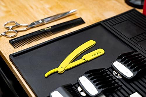 GRAVITY RAZORS Professional Straight Razor - Minimal Exposure Straight Razor Kit with 10 Gravity Premium Blades.5mm Exposed ("The OG")