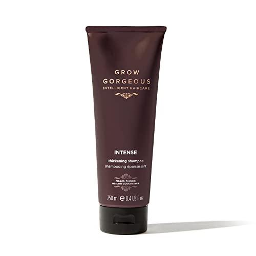 Grow Gorgeous Grow Gorgeous Intense Thickening Hair Shampoo - With Biotin and Niacinamide - Caffeine-enriched - For Thicker and Healthier Hair - Vegan, 8.45 fl oz