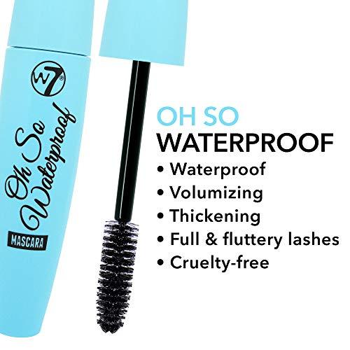 W7 W7 Oh So Waterproof Blackest Black Mascara, 0.503 Ounce