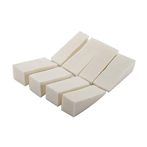 Symphonyw Make Up Wedges, 40 Pieces White Triangle Shape Makeup Sponge Cosmetic Wedges Foundation Beauty Tools