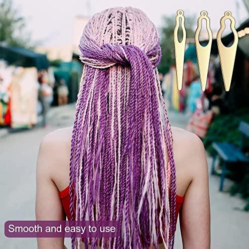 Chihutown 5 Pieces Dreadlocks Tool, Interlocking Tool for Locs, Easy Loc Hair Tool for Dreadlocks, Sisterlock Crochet Tool for Hair Tightening Accessories