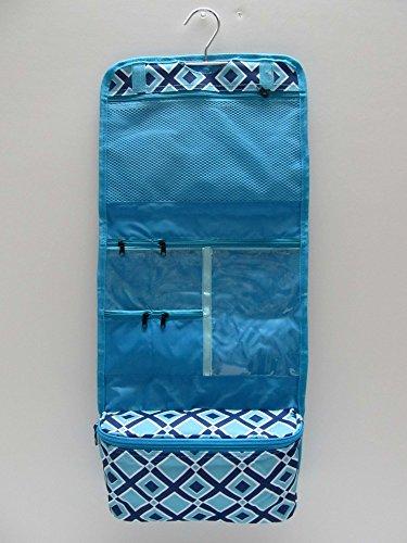 Chinoxia Cosmetic Organizer Travel Makeup Organizer Cosmetic Bag (Diamond Blue)