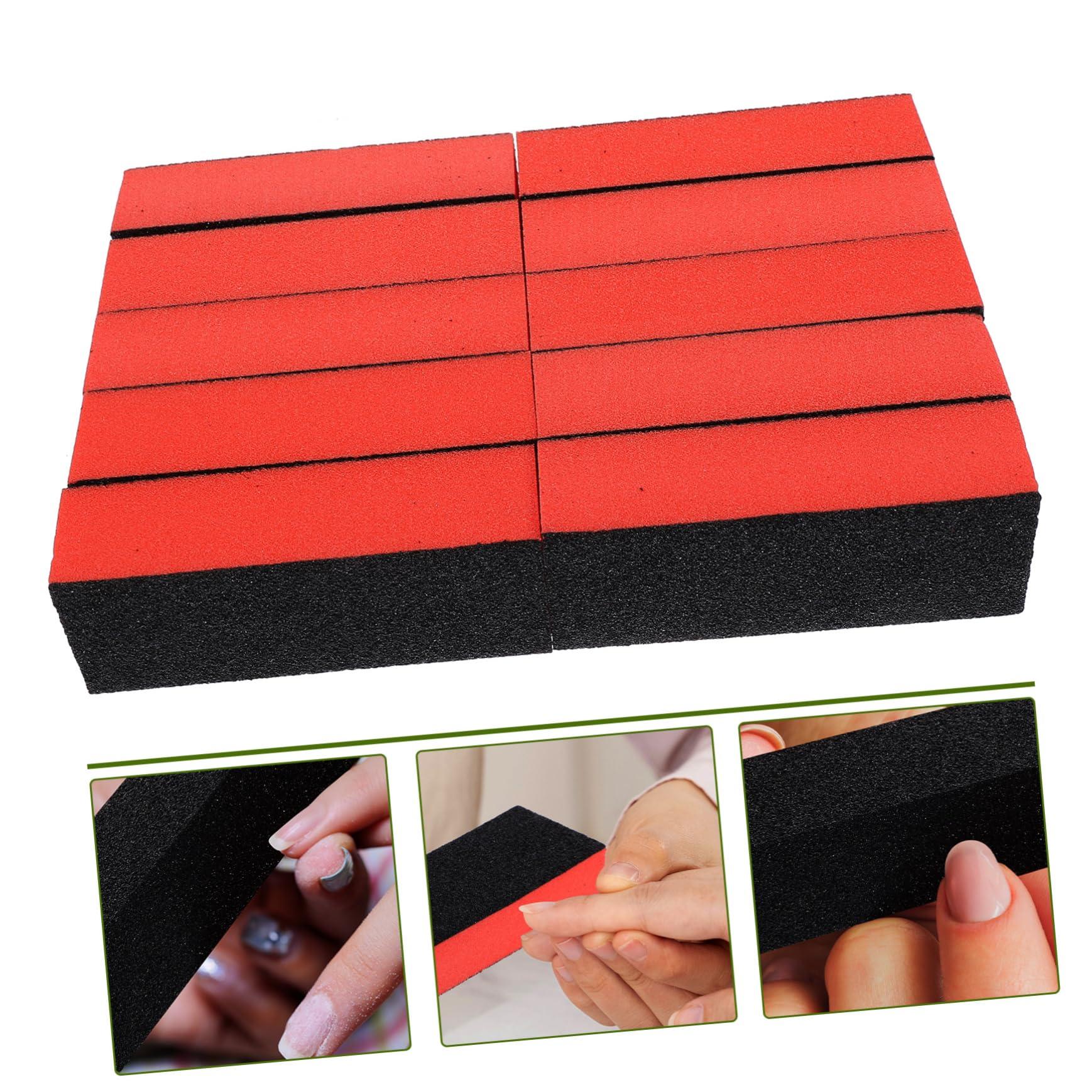 LALAFINA LALAFINA Nail Finishing Polisher Buffer Block Manicure Sanding Sponge Nail Polish File Board Portable for Home Salon