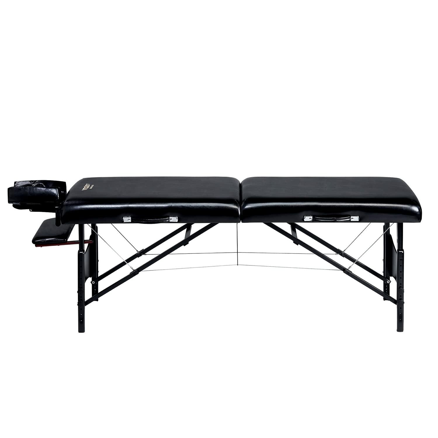 Master Massage Master Massage 30" Galaxy Professional Portable Massage Table Package with Accessories in Black - Memory Foam Cushioning - Tattoo Table- Spa Salon Beauty Facial Bed