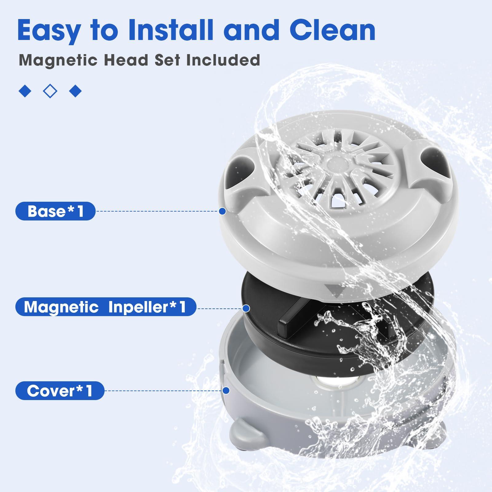 freecat freecat Pipeless Magnetic Jet Head Motor,BF-004 Replacement for LURACO Jet Motor Pedicure SPA Tubs Chair Contains Propeller and Cover