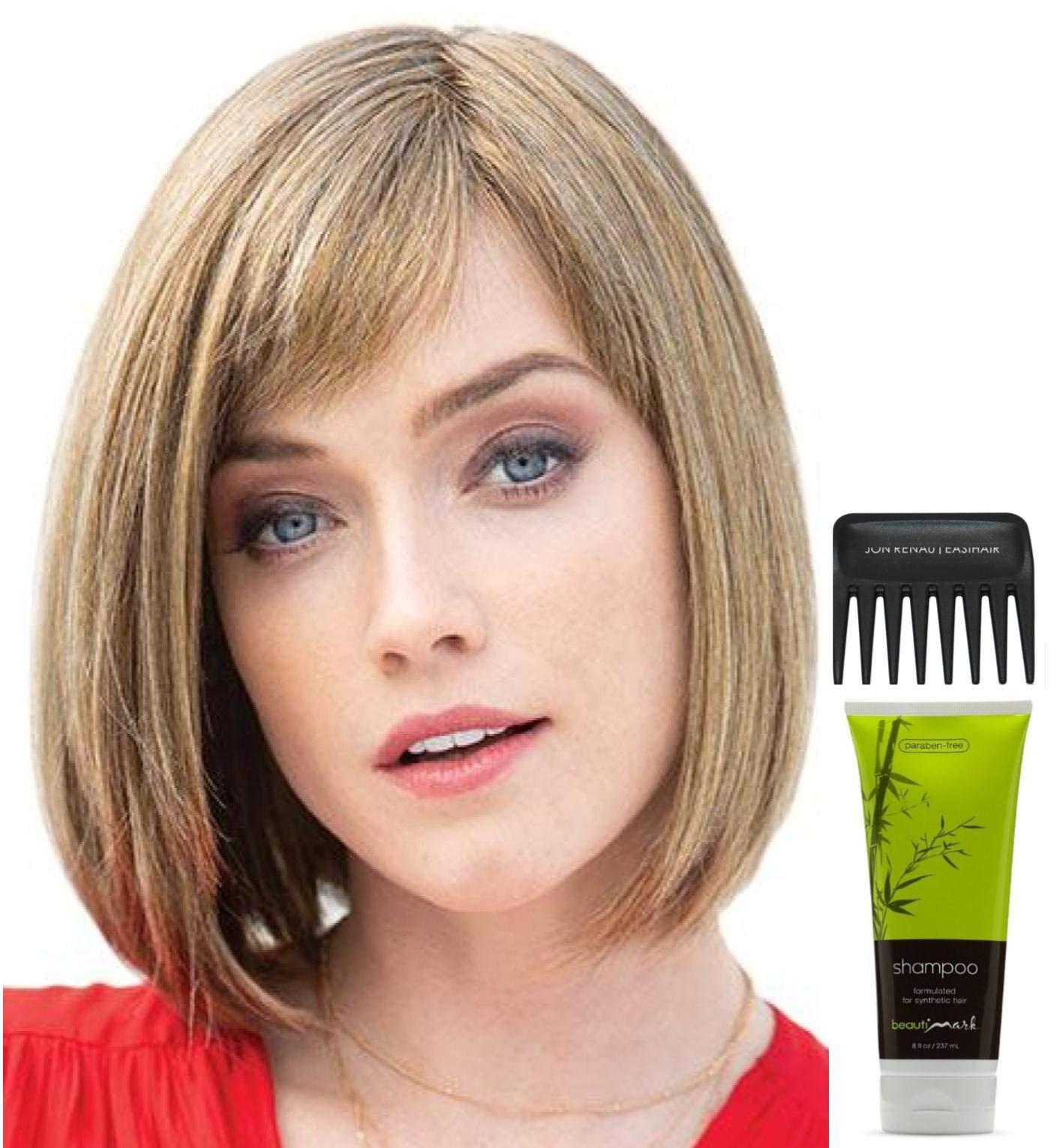 Rene of Paris & Christy's Wigs Bundle - 4 Items: Petite Portia Wig by Rene of Paris, Christy's Wigs Q & A Booklet, BeautiMark Synthetic Shampoo & Wide Tooth Comb - Color: Java Blast