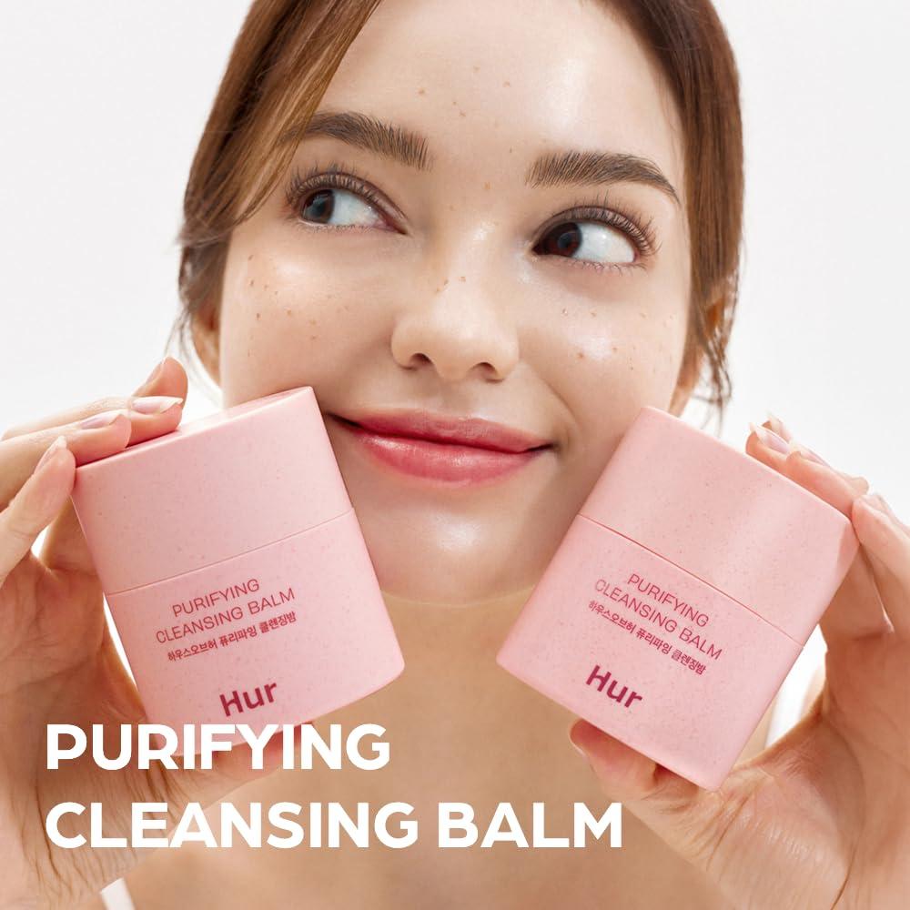 House of Hur House of Hur Purifying Cleansing Balm, Sherbet-Type Formulation, Practical Grinder Type - effectively eliminating makeup residue and blackheads without causing dryness or irritation