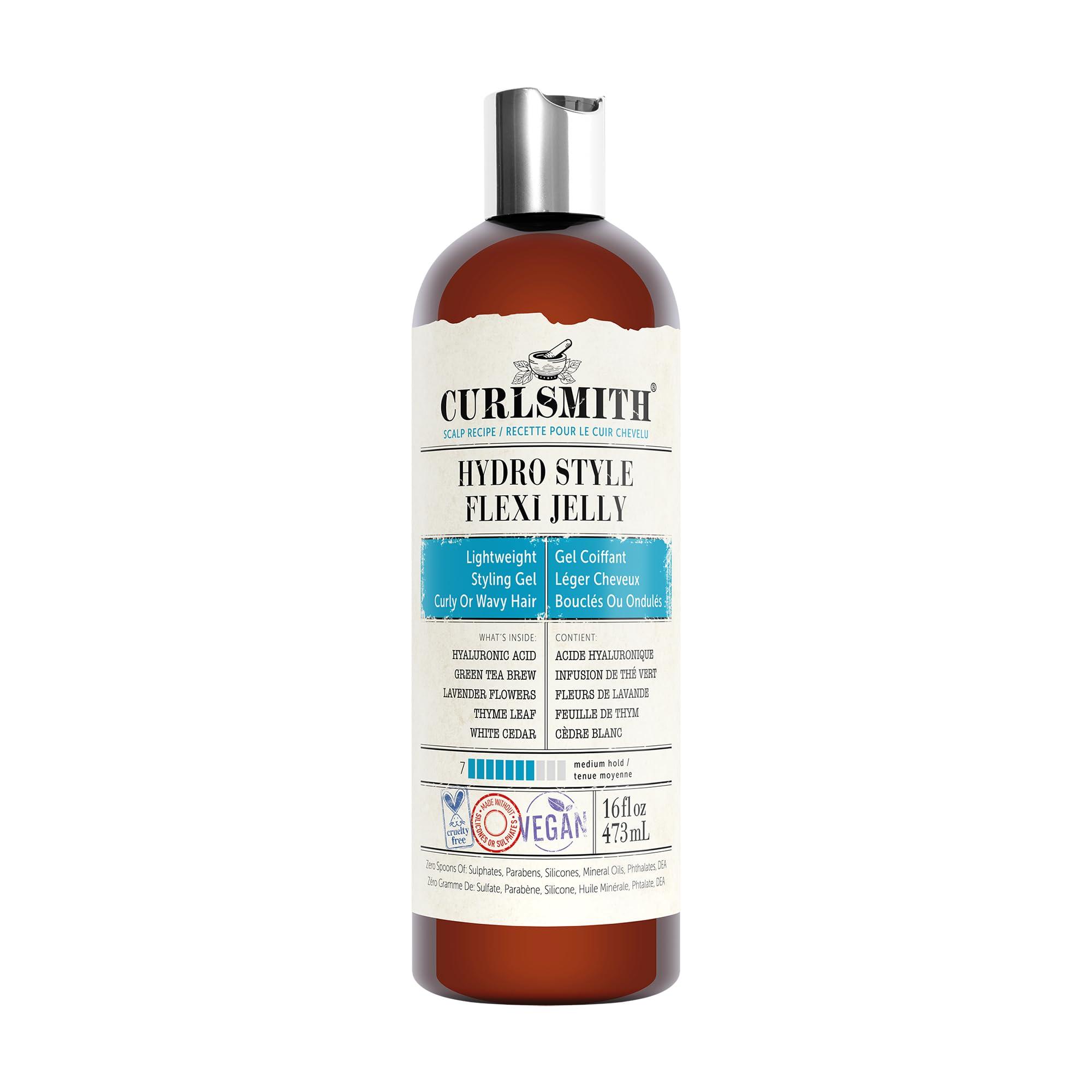 CURLSMITH CURLSMITH - Hydro Style Flexi-Jelly - Vegan Defining Gel for Wavy, Curly or Coily Hair (16 fl oz)