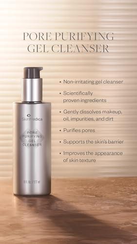 SkinMedica SkinMedica Pore Purifying Gel Cleanser - This Pore Cleaning Gel Cleanser with Clinically Proven Ingredients Dissolves Makeup, Oil, and Impurities, While Purifying Pores, 6 Fl Oz
