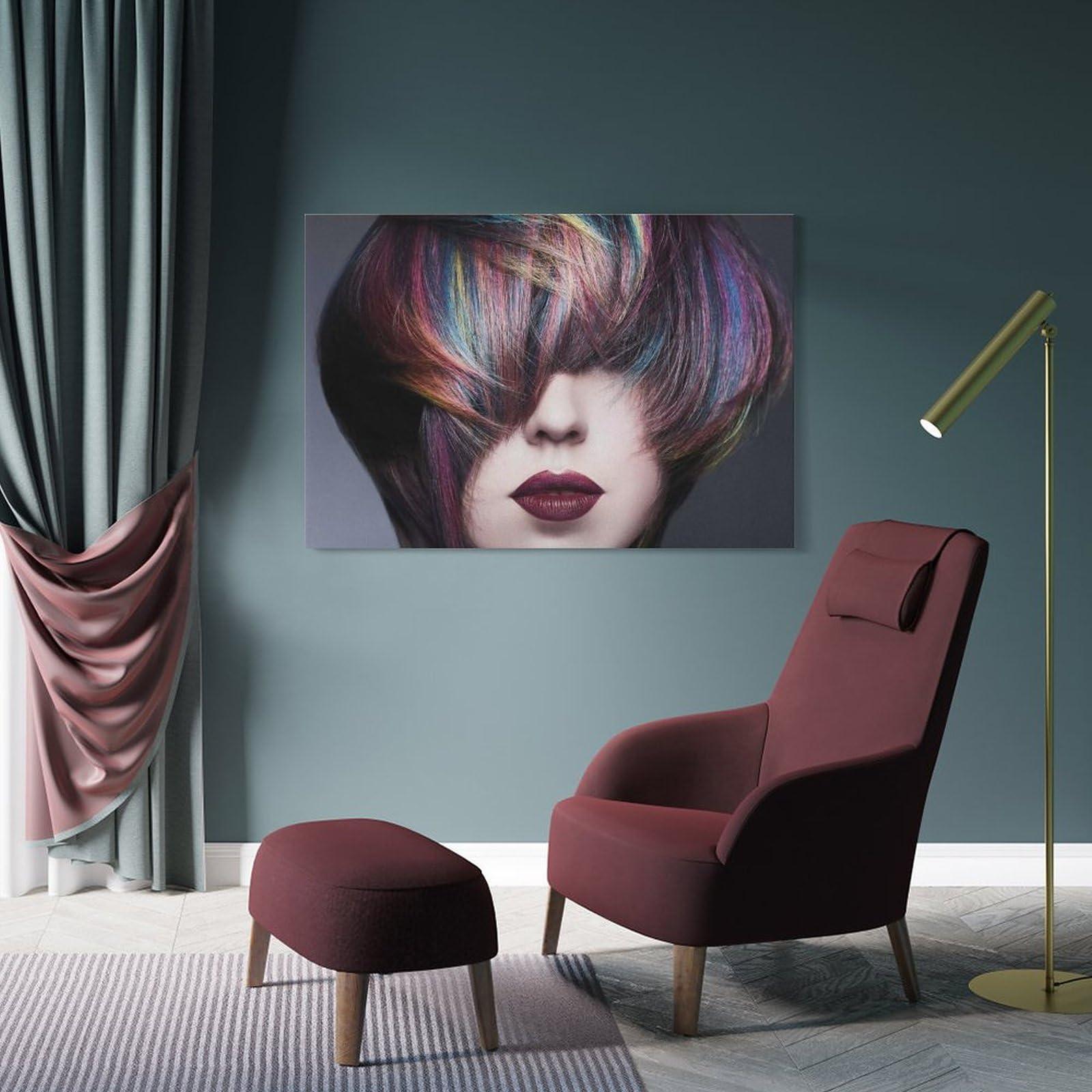 ESyem Hair Salon Posters of Hairstyles Hair Design Salon Hair Salons Barbers Hairdressers And Beauty Salon Wall Art Paintings Canvas Wall Decor Home Decor Living Room Decor Aesthetic Prints 12x18inch(30x45