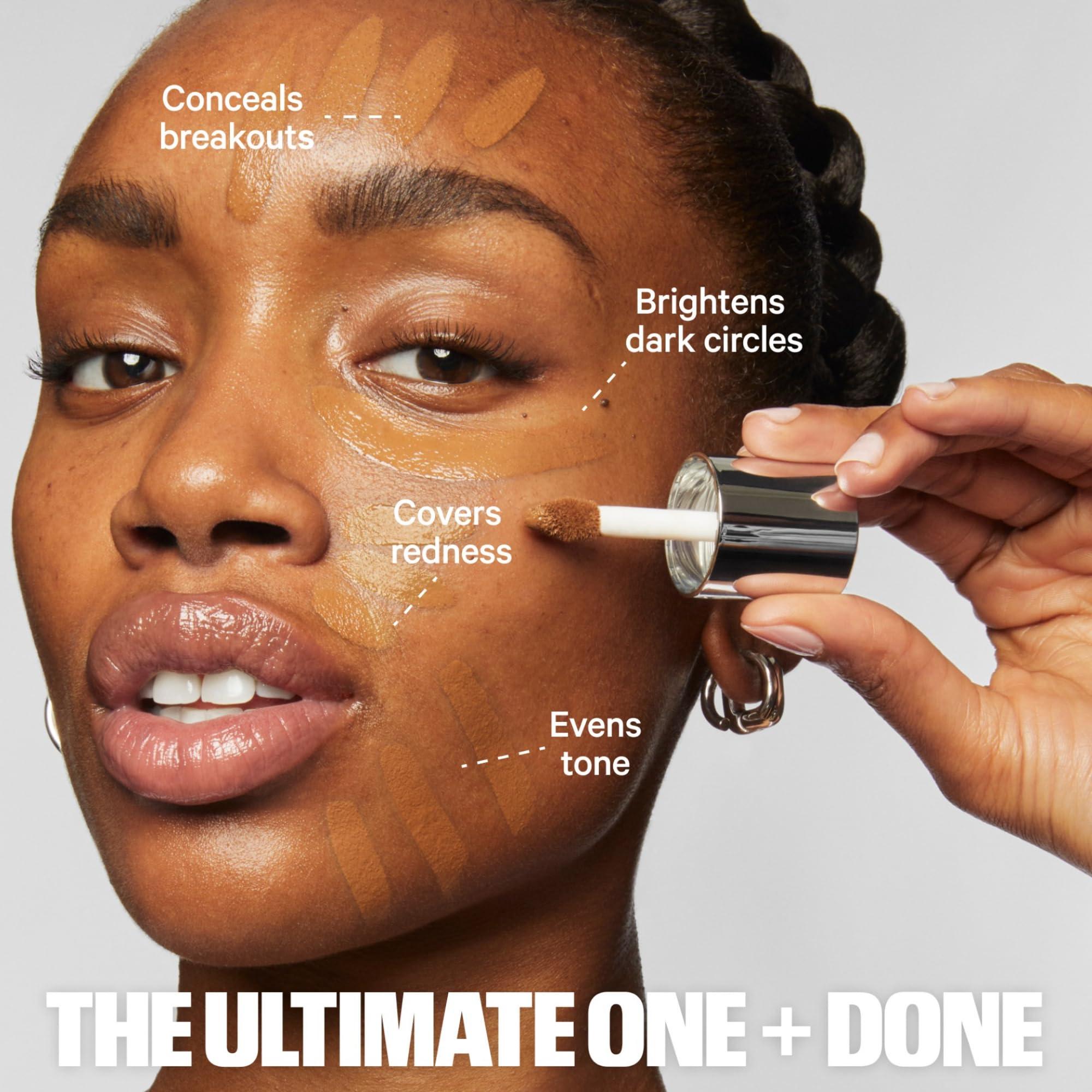 Milk Makeup Milk Makeup Future Fluid All Over Cream Concealer, 4N (Fair with Neutral Undertones) - 0.28 fl oz - Medium-to-Full Coverage - Up to 12-Hour Wear - Crease-Proof Finish - Vegan, Cruelty Free