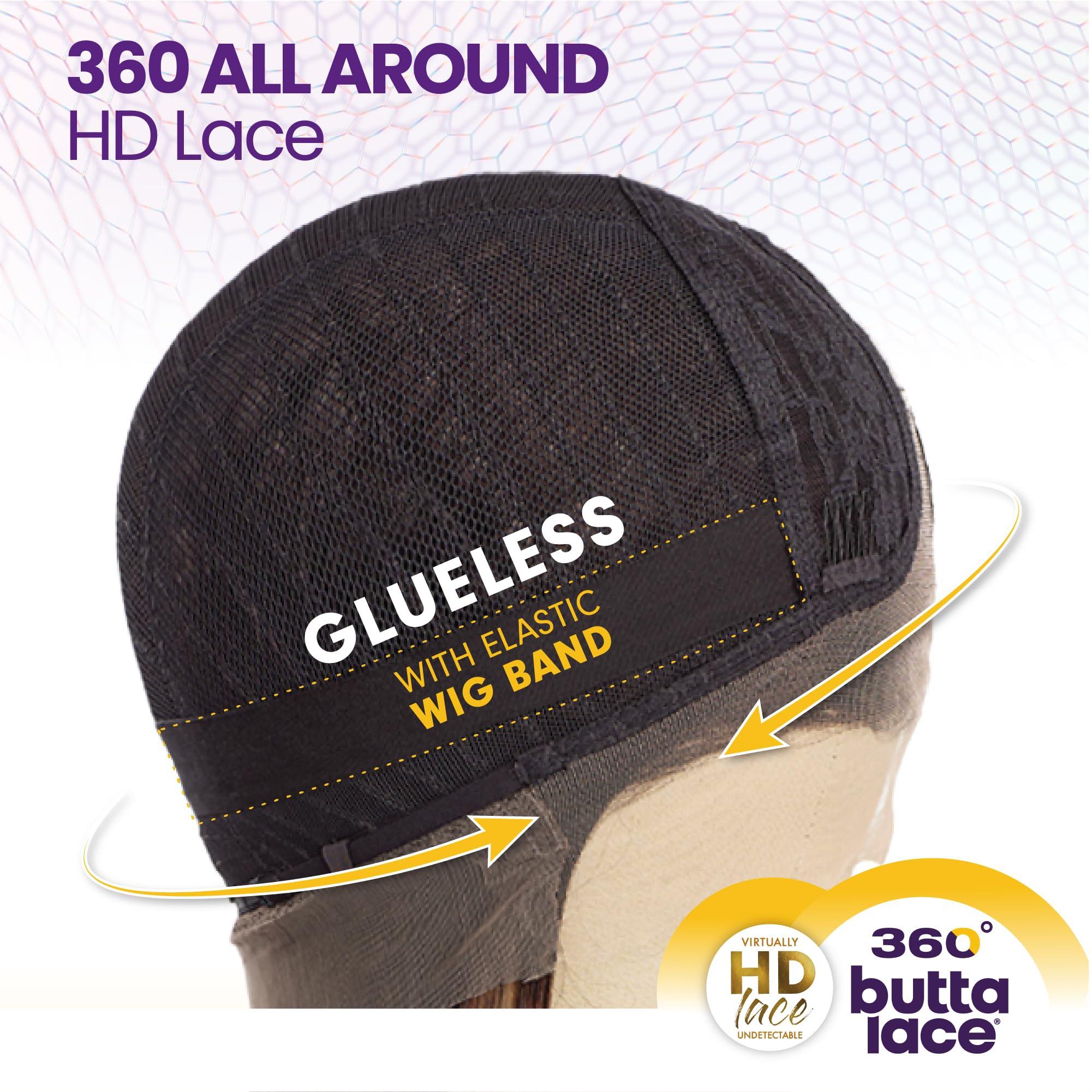 Sensationnel Sensationnel Butta 360 lace wigs - unit 3 wider parting 360 degree lace glueless synthetic preplucked hairline (BABYLIGHTSCARAMEL)