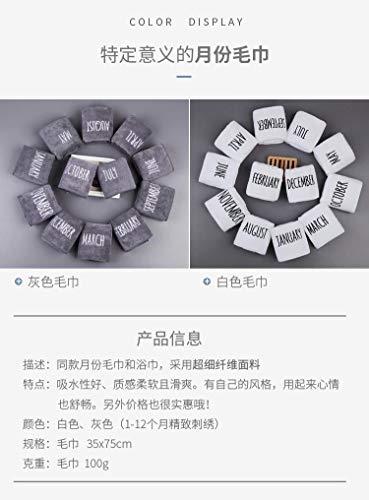 Yiheng Factory wholesale microfiber month Towel new style creative household daily necessities custom gift logo (JANUARY????)