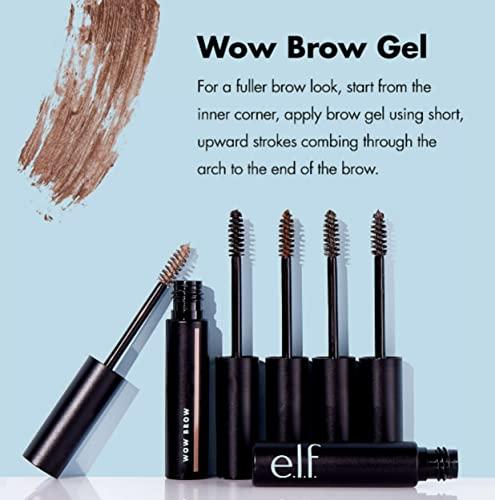 e.l.f. e.l.f. Cosmetics E.l.f. wow brow gel, fiber-infused formula, neutral brown, 0.12 Ounce, Neutral Brown, 0.123 Ounce